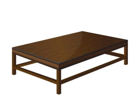 Vector  wooden tables design Stock Illustration