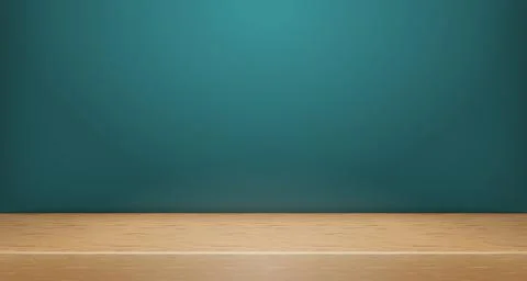 Vector Wooden Top Studio Room Scene Backdrop Mockup. Limbo Abstract 3d Product Stock Illustration
