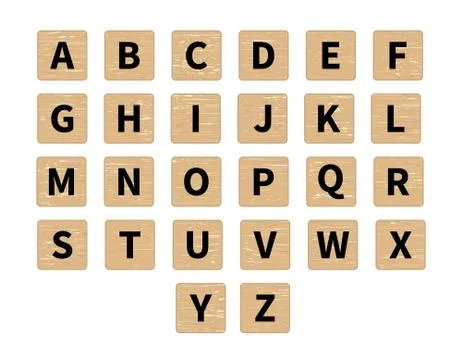 Vector word puzzling game tiles Stock Illustration