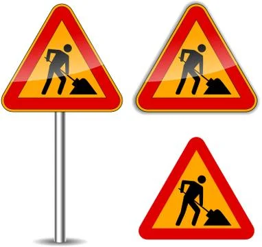 Vector work signs Stock Illustration