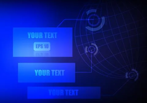 Vector : World and space for description Stock Illustration