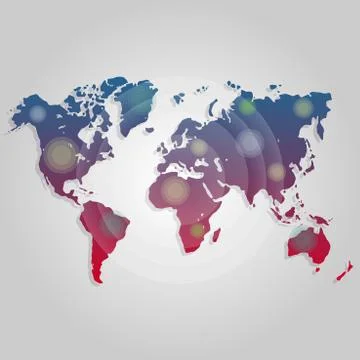 Vector world map connection. Worldmap template for website, design, cover Stock-Illustration