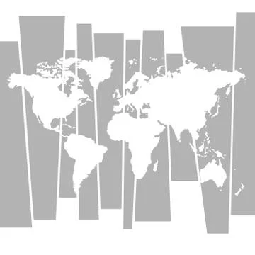 Vector world map graphic concept background Stock Illustration