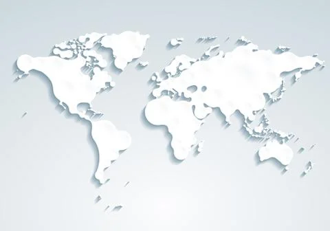 Vector world map Stock-Illustration