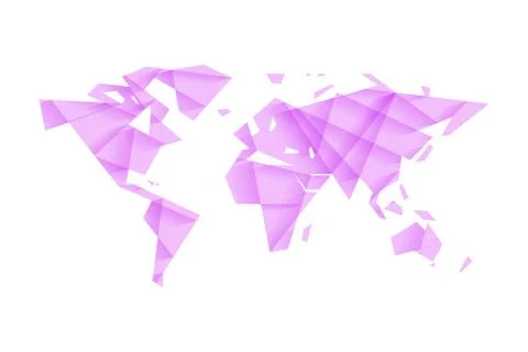 Vector world map Stock-Illustration