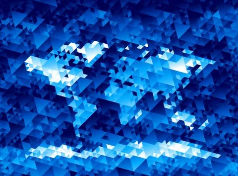 Vector World Map Stock Illustration