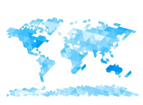 Vector World Map Illustrazione stock