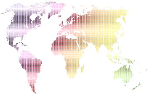 Vector world map Stock-Illustration