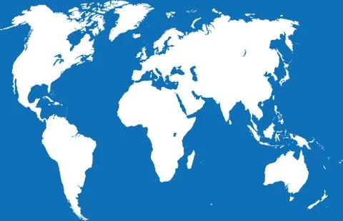 Vector world map Illustrazione stock