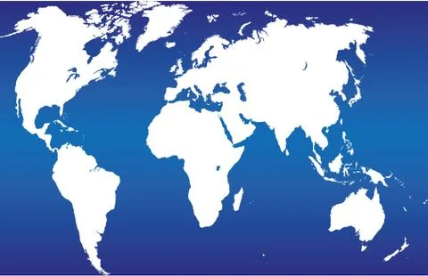 Vector world map Illustrazione stock