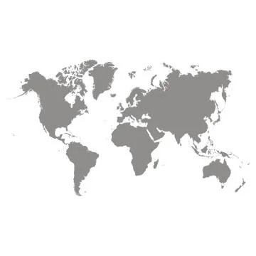 Vector world map Stock Illustration