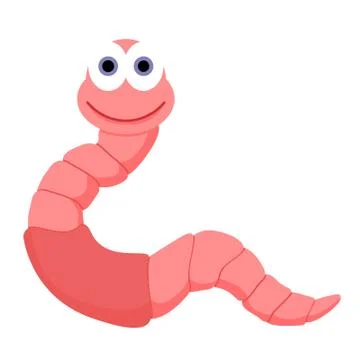 Vector worm for your ideas Stock Illustration