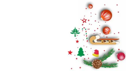 Vector wreath frame with spruce branches. Christmas leaves banner in white ba Illustrazione stock