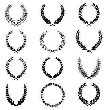 Vector Wreaths Stock Illustration