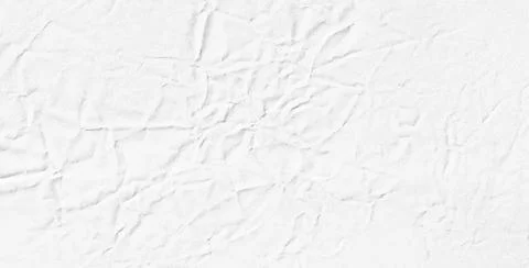 Vector wrinkled white paper texture. Realistic background Stock Illustration