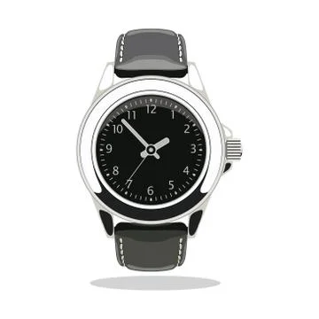 Vector wristwatch icon Stock Illustration