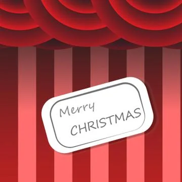 Vector : XMas card on circus background Stock Illustration