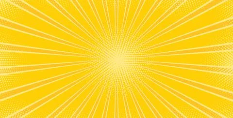 Vector yellow abstract ray background. Light of sunburst. Yellow starburst wi Illustrazione stock