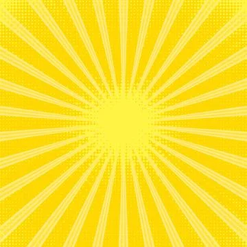 Vector yellow abstract ray background. Light of sunburst. Yellow starburst wi Illustrazione stock