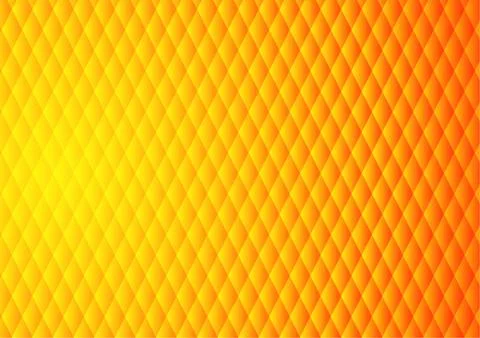 Vector : yellow and orange diamon square background Stock Illustration