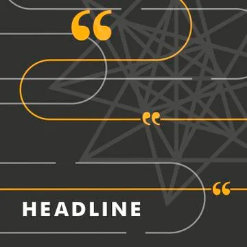 Vector yellow lines on a black background Stock Illustration