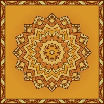 Vector yellow pattern. Stock Illustration