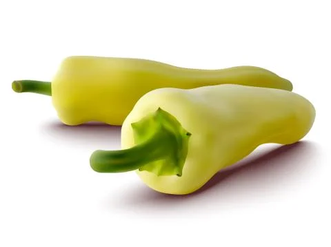 Vector yellow peppers Stock Illustration