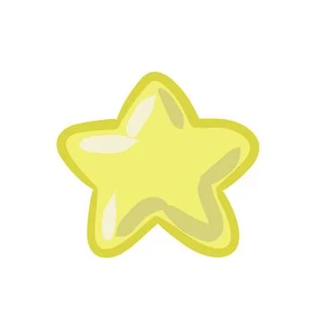 Vector yellow star. Asterisk icon. vector illustration Illustrazione stock