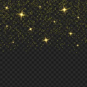 Vector yellow transparent glitter texture. Shiny glam sparkling sequins abstr Stock Illustration