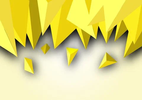 Vector yellow triangle abstract wallpaper template. 스톡 일러스트