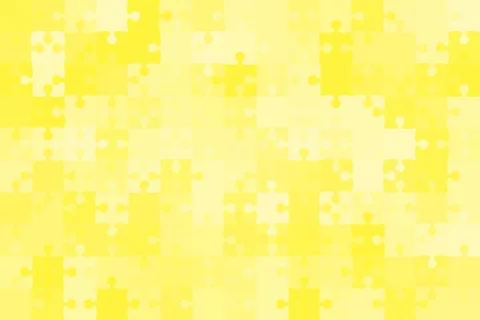 Vector Yellow150 Puzzles Pieces Jigsaw Stock Illustration