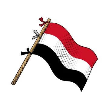 Vector of Yemen Flag Stock Illustration