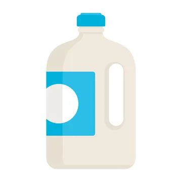 Vector yogurt in a bottle in flat style isolated Stock Illustration