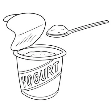 Vector of yogurt Stock Illustration