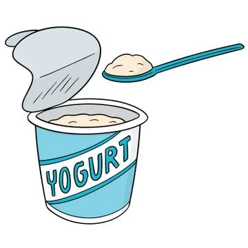 Vector of yogurt Stock Illustration