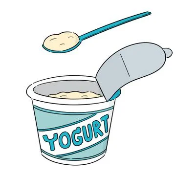 Vector of yogurt Stock Illustration