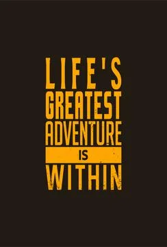 Vector yourself motivational typography t shirt design Stock Illustration