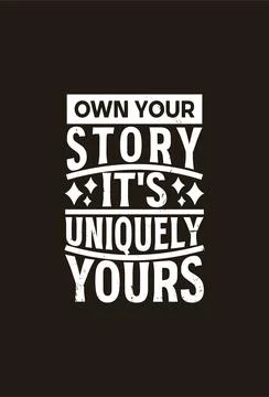 Vector yourself motivational typography t shirt design Illustrazione stock