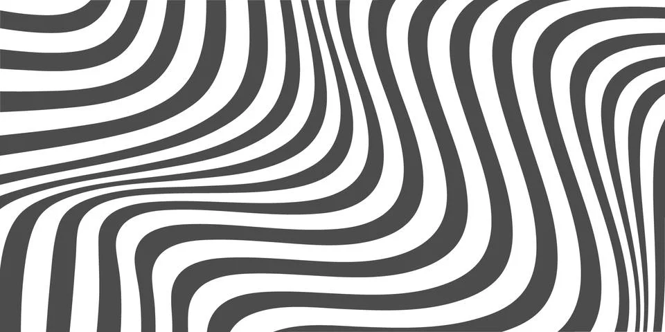 Vector zebra wavy concept abstract flat background Illustrazione stock
