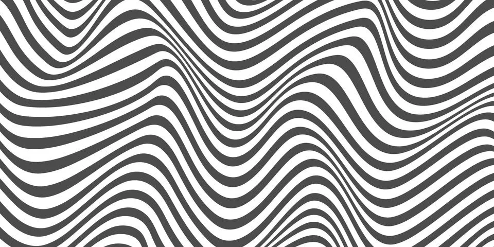 Vector zebra wavy concept abstract flat background Illustrazione stock
