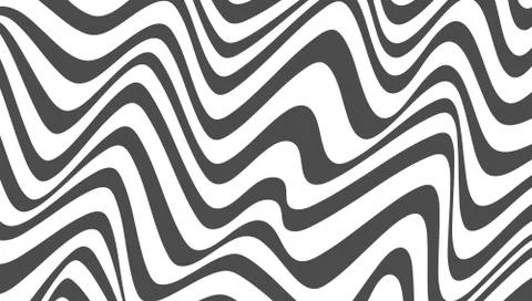 Vector zebra wavy concept abstract flat background Stock Illustration
