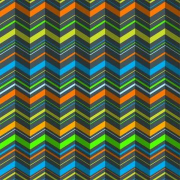 Vector zigzag seamless pattern Illustrazione stock