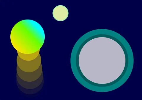 Vector_round logo dark design Stock Illustration