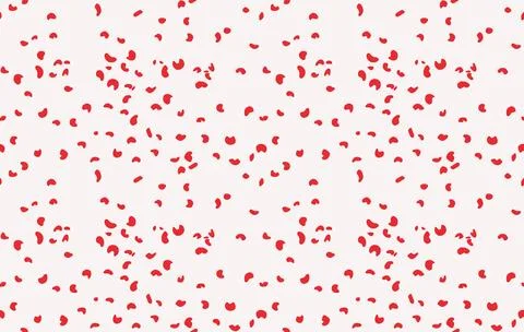 Vectorized pattern of red speckles with white background, pattern for desig.. Illustrazione stock