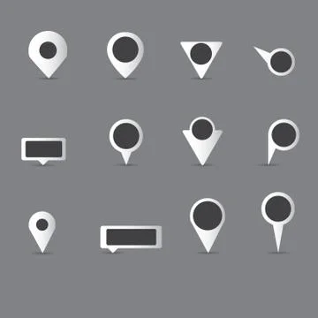 Vector.map markers Illustrazione stock