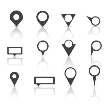 Vector.map markers Illustrazione stock