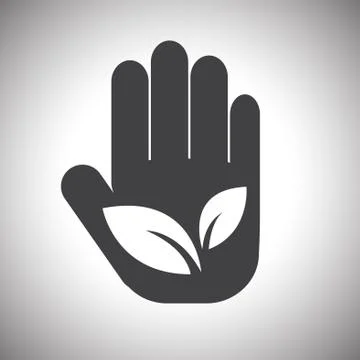 Vector.tree on hands Stock Illustration