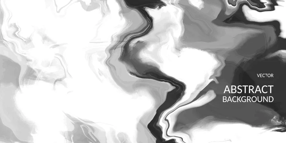 VectorVector abstract marble texture black color, Fluid design backgrounds Stock Illustration