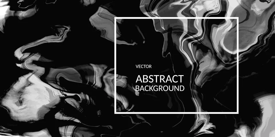 VectorVector abstract marble texture black color, Fluid design backgrounds Stock Illustration