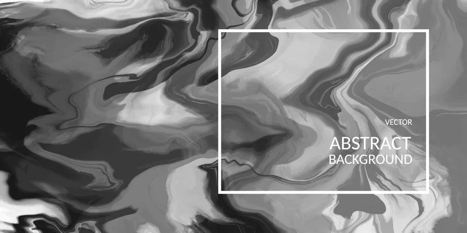 VectorVector abstract marble texture black color, Fluid design backgrounds Stock Illustration